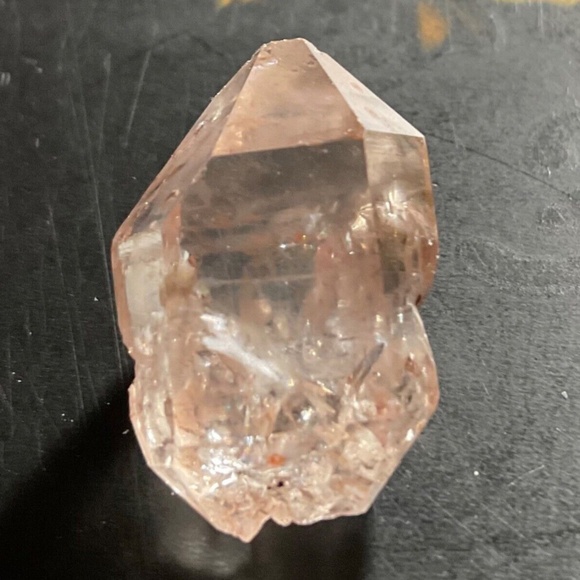 Quartz Crystal Arizona Orange Inclusions - Healing 1” Payson Diamond - Picture 9 of 10